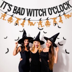 It's Bad Witch O'clock Banner Garland for Halloween Bachelorette Party Decorations