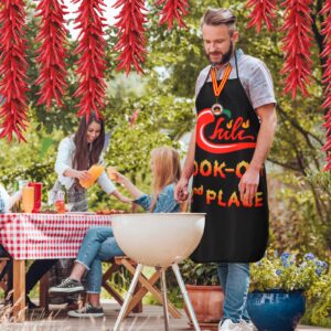 Mepase 6 Pcs Chili Cook off Prizes Cooking Chili Apron Award Medals 1st 2nd 3rd Prizes Set of 3 Medals for Women Men(Black)