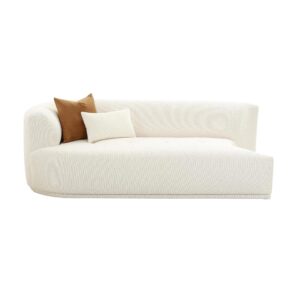 TOV Furniture Fickle Cream Boucle Modular Laf Loveseat