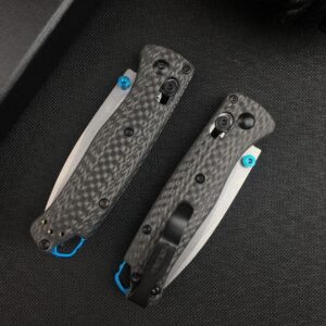 Thumb Open Mini EDC Folding Pocket Knife,Axis Lock Knife,2.7'' S30V Blade,Carbon Fiber Handle,Bugout 533 Knife with Belt Clip,Gift for Man and Dad