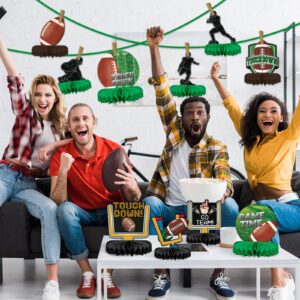 Gatherfun 10PCS Football Party Decorations Football Table Centerpiece Football Honeycomb Centerpieces Table Toppers for Football Birthday Party Football Gameday Tailgate Party Supplies