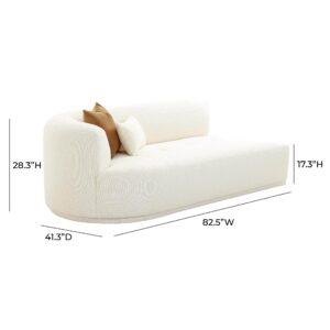 TOV Furniture Fickle Cream Boucle Modular Laf Loveseat