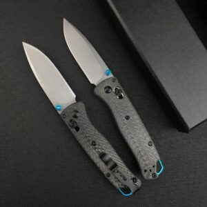 Thumb Open Mini EDC Folding Pocket Knife,Axis Lock Knife,2.7'' S30V Blade,Carbon Fiber Handle,Bugout 533 Knife with Belt Clip,Gift for Man and Dad