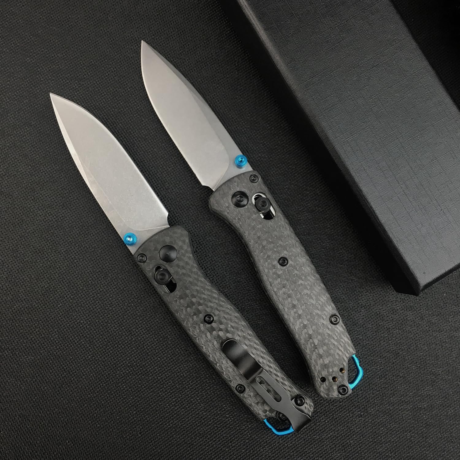 Thumb Open Mini EDC Folding Pocket Knife,Axis Lock Knife,2.7'' S30V Blade,Carbon Fiber Handle,Bugout 533 Knife with Belt Clip,Gift for Man and Dad