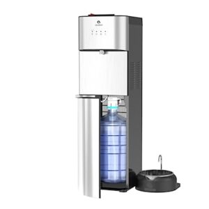 Avalon Limited Edition Self Cleaning Water Cooler Water Dispenser with Pet Bowl- 2 Temperature Settings - Hot & Cold, Durable Stainless Steel Construction, Bottom Loading - UL Listed