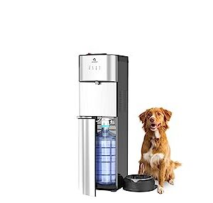 Avalon Limited Edition Self Cleaning Water Cooler Water Dispenser with Pet Bowl- 2 Temperature Settings - Hot & Cold, Durable Stainless Steel Construction, Bottom Loading - UL Listed