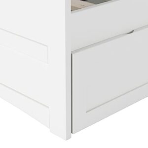 Acadia Twin Wood Daybed with Set of 2 Drawers in White