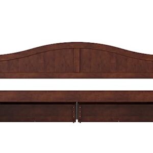 AFI, Nantucket Twin Size Wood Daybed Frame with 2 Storage Drawers, Walnut (Brown)