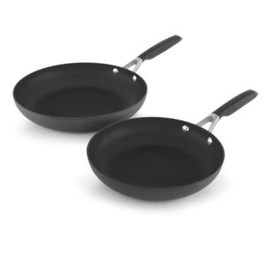 calphalon 8" and 10" hard-anodized non-stick frying pan set,black