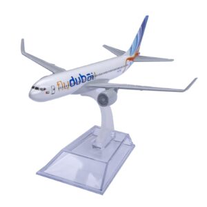 Bswath Model Plane 1:400 Scale Model Dubai B737 Model Airplane Diecast Airplanes Alloy Plane Model for Gift