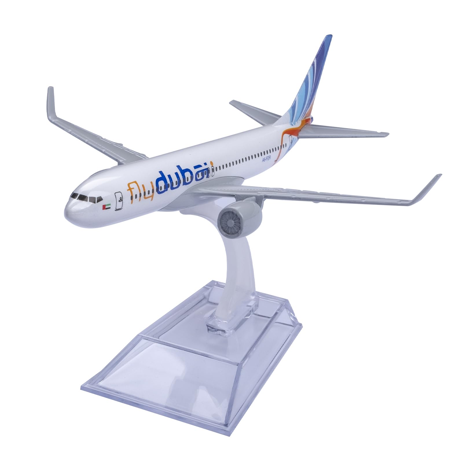 Bswath Model Plane 1:400 Scale Model Dubai B737 Model Airplane Diecast Airplanes Alloy Plane Model for Gift