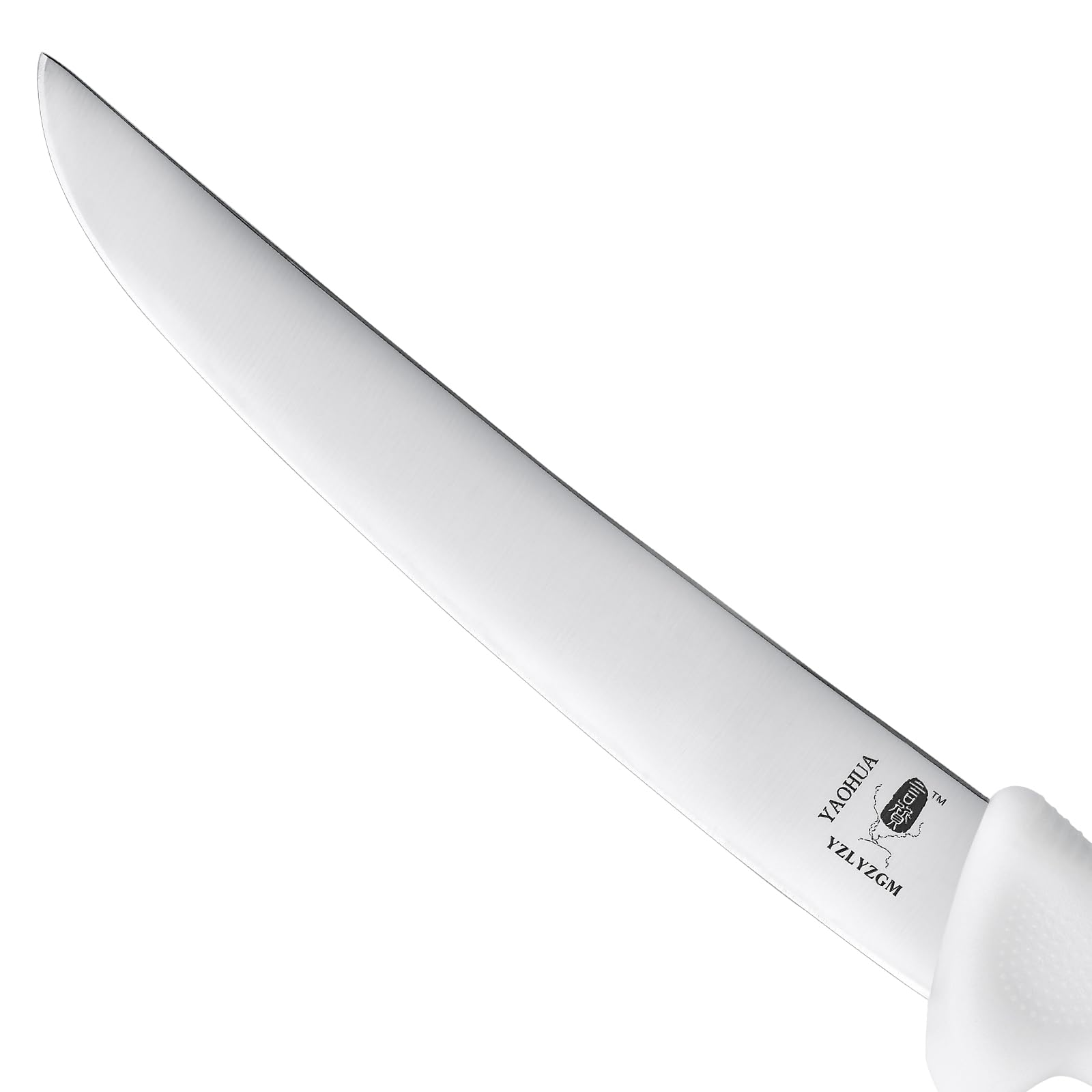 YAOHUA Boning Knife with Sheath Butchering Multipurp Mincing Meat Trimming Knives,7“Hard blade, white