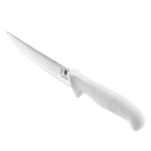 YAOHUA Boning Knife with Sheath Butchering Multipurp Mincing Meat Trimming Knives,7“Hard blade, white