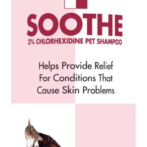 Soothe Itch Relief Pet Shampoo for Dogs & Cats 16 oz. | Antiseptic | Antifungal | Cools Red, Inflamed Skin | Made in USA