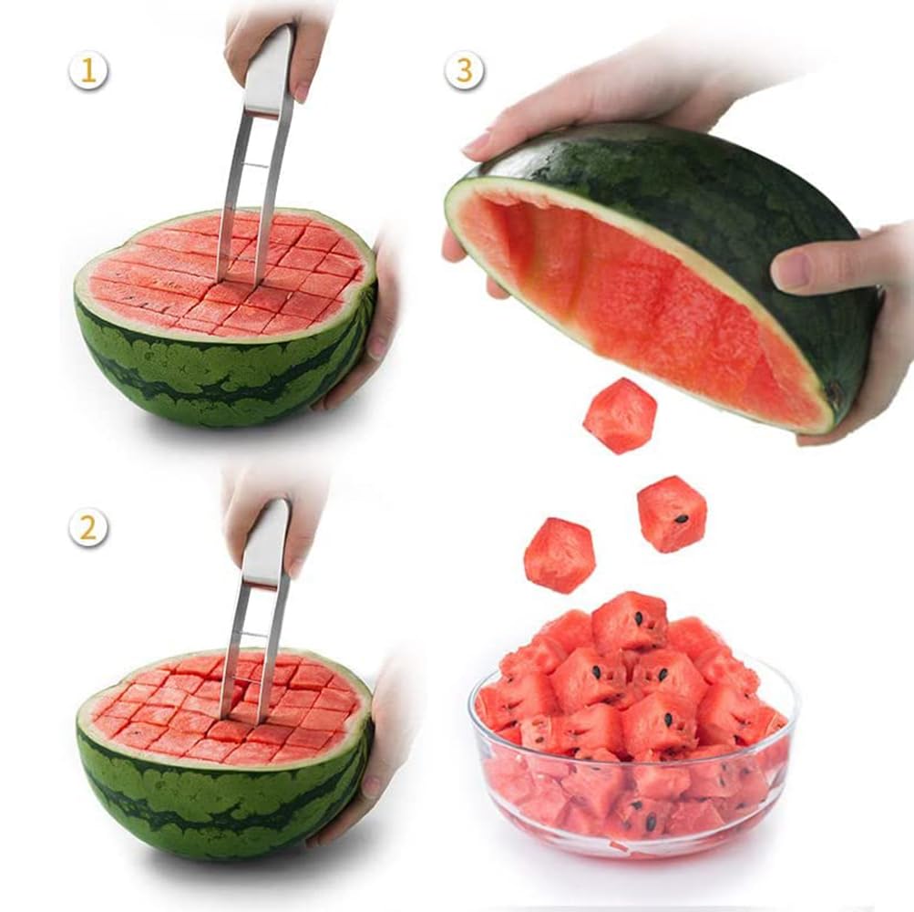 Watermelon Slicer, Watermelon Cutter, Melon Cutter Tool, Watermelon Cutting tool Stainless Steel Fruit Cutter