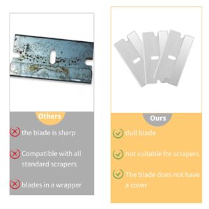 KALIONE 20 Packs Single Edge Razor Blade,Professional Razor Blade Scraper,Industrial Paint Scraper Blades,Carbon Steel Razor Blade Scraper,Safty Straight Edge Blades Replacement Kit for Cutting Tools