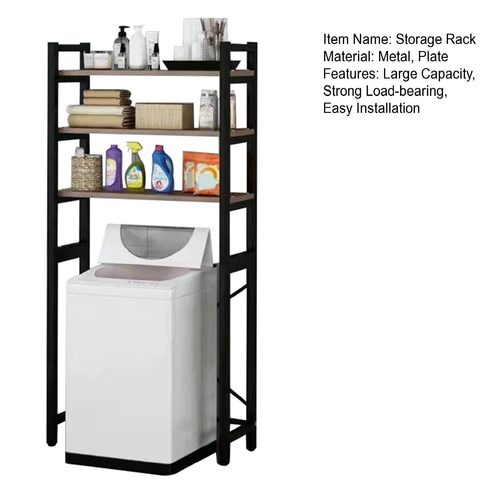 Hesitroad Storage Rack,Multi-Layer Space-Saving Bathroom Sundries,Kitchen Storage Shelves Garage Shelving Unit, Large Capacity Commercial Storage Rack for Kitchen, Living Room, Bathroom, Entryway Bl