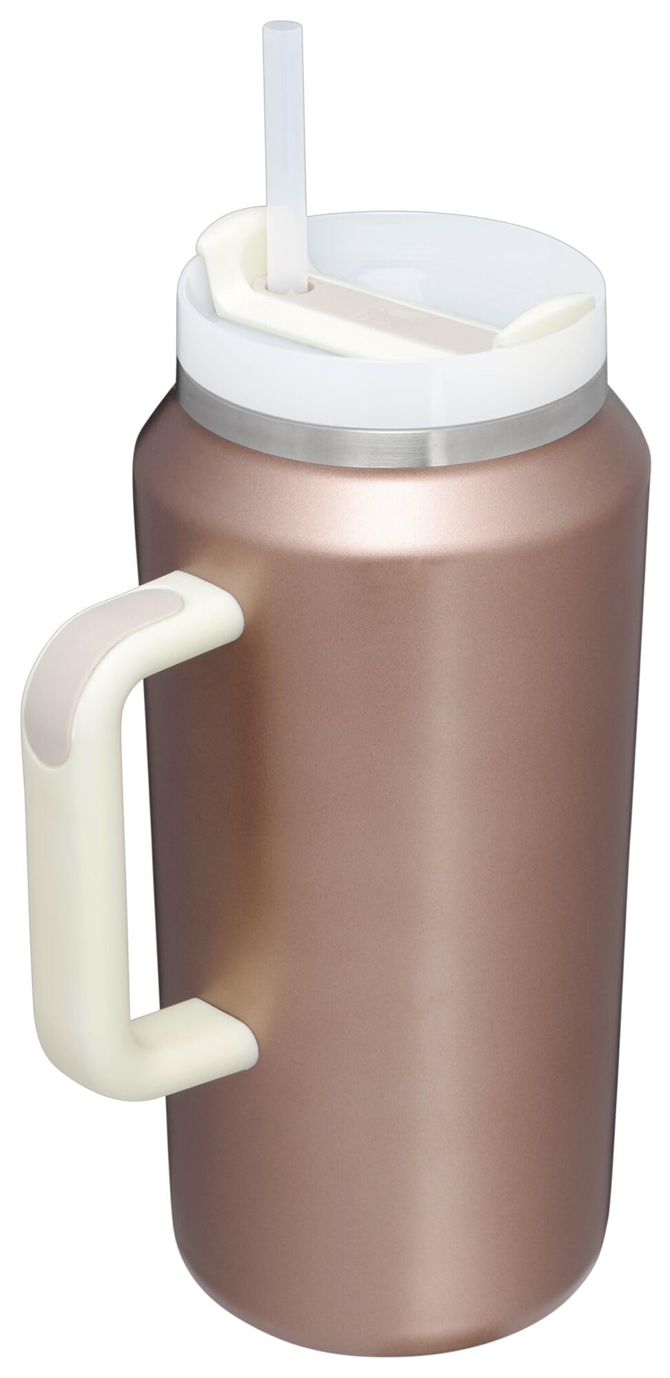 Stanley Quencher H2.0 FlowState Stainless Steel Vacuum Insulated Tumbler with Lid and Straw for Water, Iced Tea or Coffee, Smoothie and More, Rose Quartz Glow, 64 oz