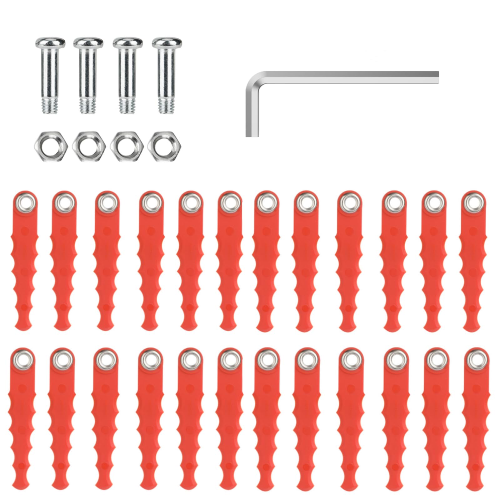 Yweller DF-065 Trimmer Head Replacement Blades Compatible with Black and Decker GH710 GH700 GH750 DF-065-BKP String Trimmer (33 Pack)