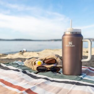 Stanley Quencher H2.0 FlowState Stainless Steel Vacuum Insulated Tumbler with Lid and Straw for Water, Iced Tea or Coffee, Smoothie and More, Rose Quartz Glow, 64 oz