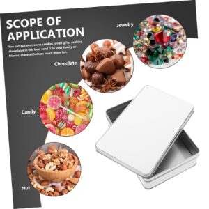 Box Sublimation Candy Tin Box Storage Box with Lid Cake Container Candy Containers Tin Pen Pencil Case Sublimation Metal Box Small Tin Box Tinplate Trinket Box Container