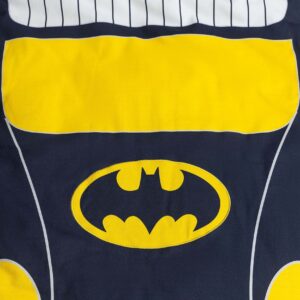 Batman Batmobile Kids Sleepover Bag Superhero Slumber Mat with Built-in Pillow, Cozy & Soft