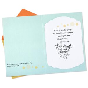 Hallmark DaySpring Religious Birthday Card (Blessings On Your Birthday) & DaySpring Religious Birthday Card (Celebrating You)