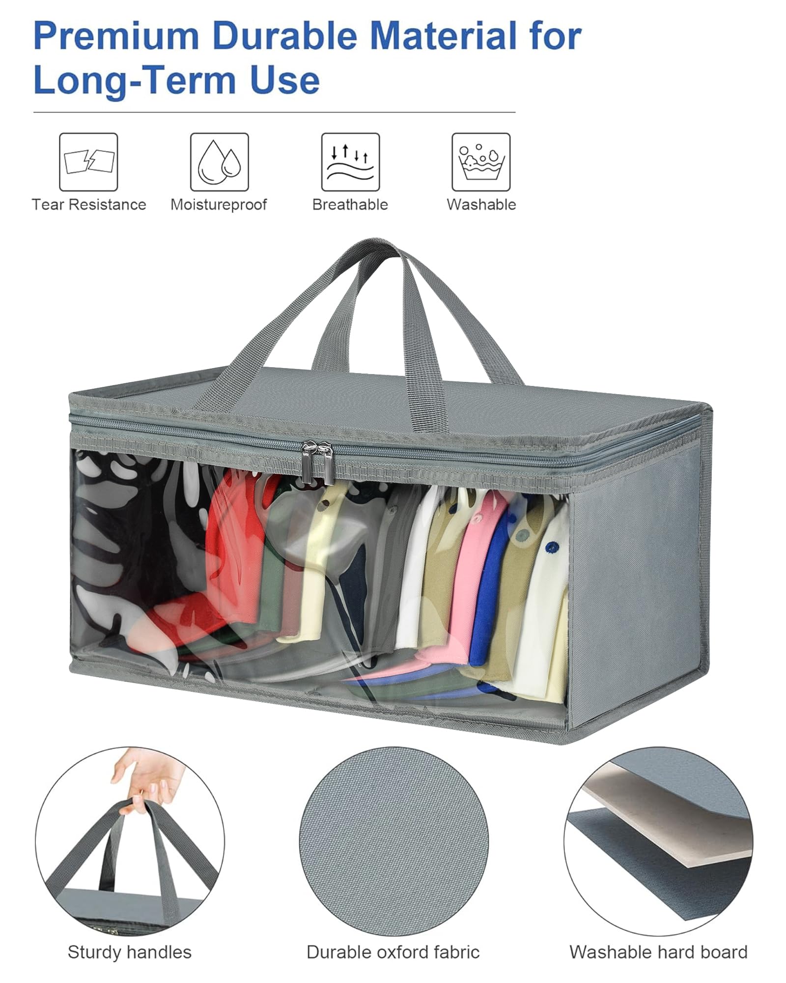 Epesoware Stackable Hat Storage for Baseball Caps, Hat Organizer for Baseball Caps with Cardboard, Wide Hat Bag Foldable Hat Case for Home Travel