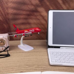 Bswath Model Airplane 1:300 Scale Model A380 Model Plane Metal Alloy Model for Gift and Decoration