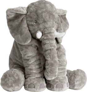 hmcghie giant elephant stuffed animals oversized 24 inch large stuffed elephant pillow toy gray gifts for kids girlfriend home decor