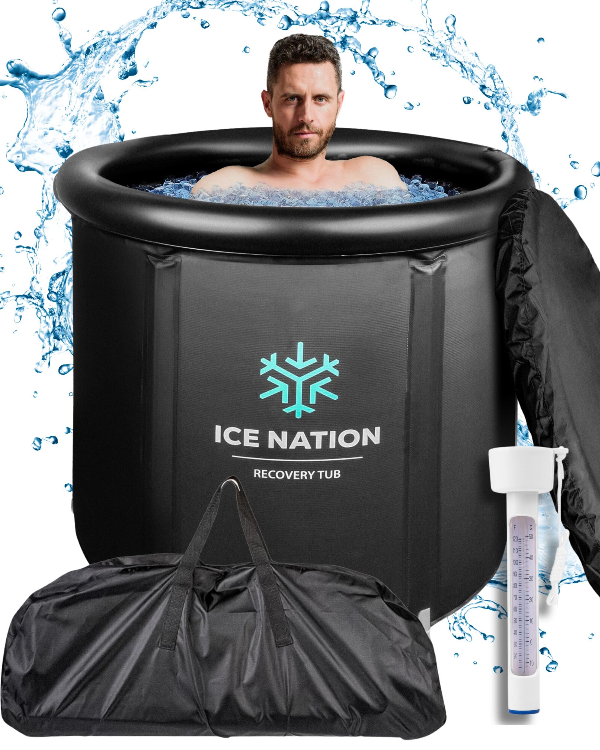 XL Ice Bath Tub, 100 Gallon Cold Plunge Tub, Portable Ice Bath Tub for Athletes, Cold Tub, Ice Tub, Ice Plunge Tub, Icebath