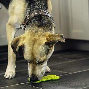 Pet Naturals Calm and Busy Pack with 6 Pouches of BusyButter Calming Peanut Butter and Premium Lick Mat with Suction Cups