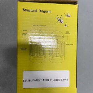 2 Pack Upgraded Bug Zapper Outdoor Cordless,Rechargeable Bug Zapper Indoor with USB Charge,Buzz Blast Pro Mosquito Killer,3 in 1 Mosquito Zapper-LED Camping Bug Zapper,Mosquito Killer,Flashlight