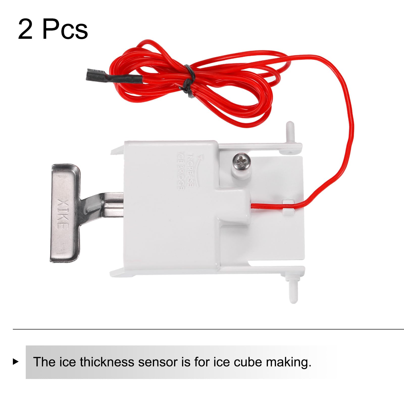 MECCANIXITY Single Ice Thickness Control Probe Flat Mouth Ice Thickness Sensor 150cm Line for Ice Maker 2PCS