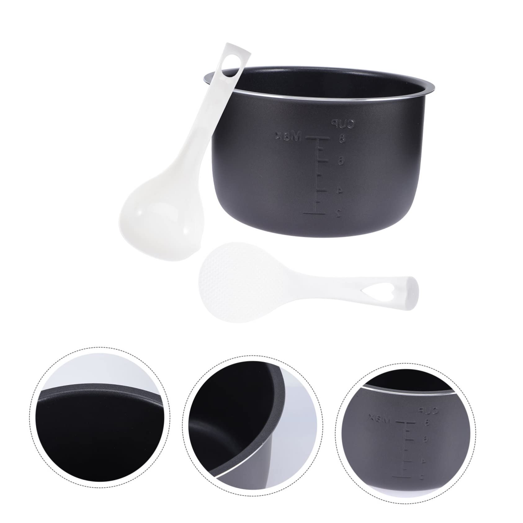 OSALADI 1 Set Rice Cooker Liner Stainless Steel Cooking Utensils Stainless Steel Non Stick Frying Pans Nonstick Cookware Rice Cookware Insert Nonstick Rice Boiler Pot Non Stick Inner Pot