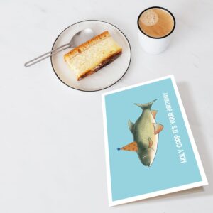 Funny Birthday Card for Men Women, Carp Pun Birthday Card, Fish Birthday Card, Bday Card for Husband Dad Grandpa, Holy Carp It's Your Birthday Card