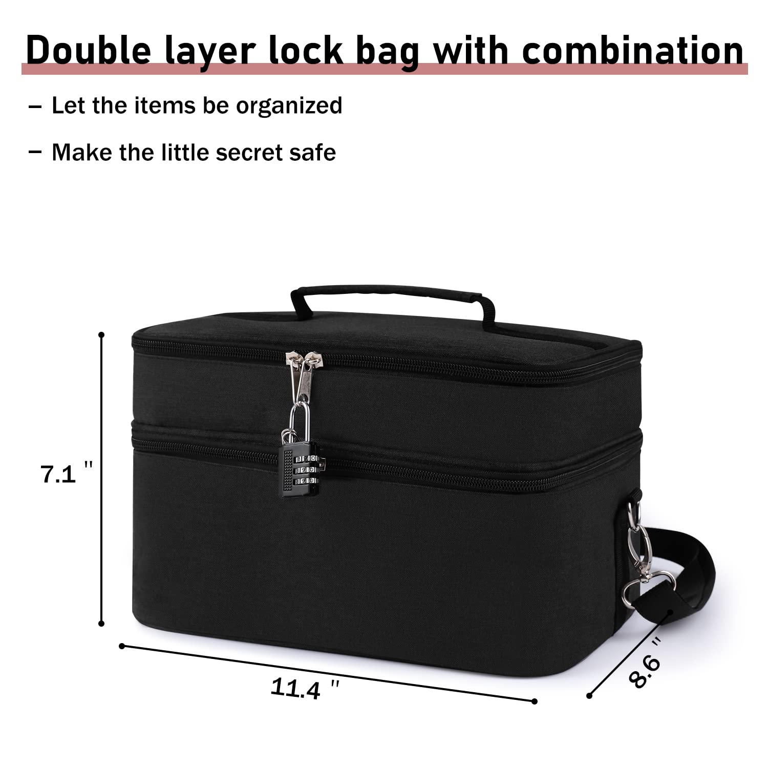 Locking Storage Box Travel Bag for Toys Receive Bag Game Toys Storage Bags