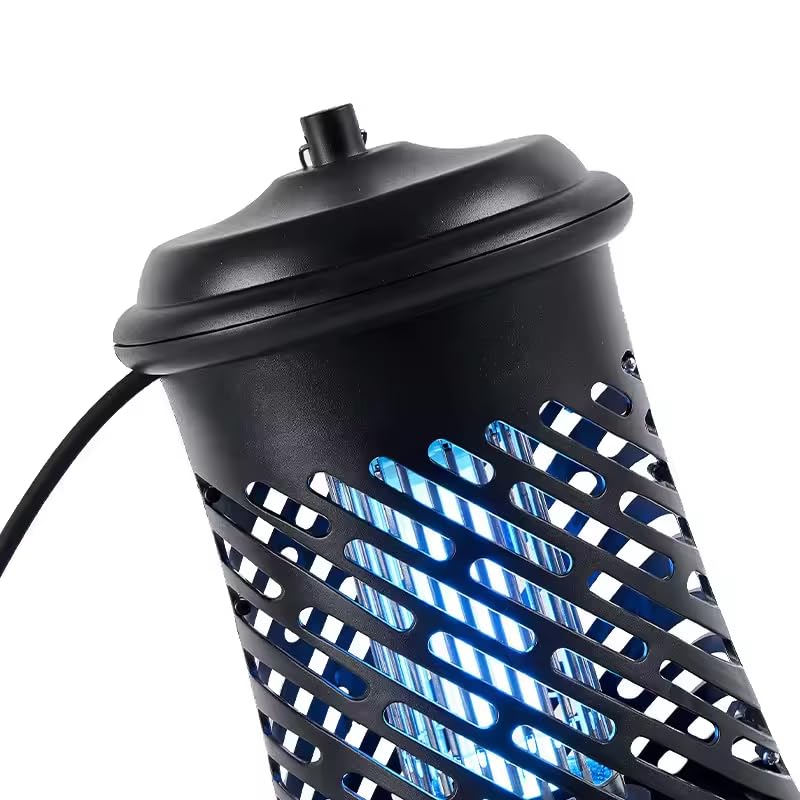 BUGGOFF Outdoor Electric Bug Zapper, 800 SQFT Coverage, 3500 Volts of Power, 20 Watts, Kills Mosquitos Gnats, Flys & More. Damp Rated, Unique 360 Degree Design, 5 Year Warranty, (1PACK)