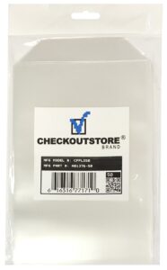 checkoutstore clear storage pockets (5 5/8 x 8 1/2) - ideal for organizing stamps, dies, and craft supplies (pack of 200)