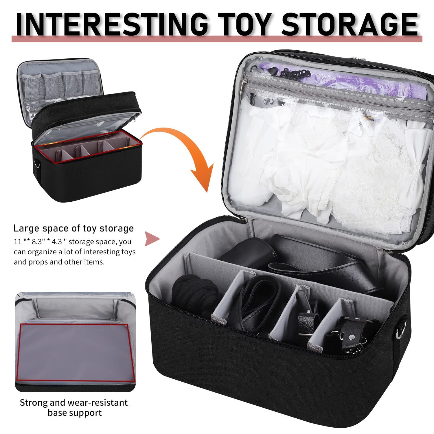 Locking Storage Box Travel Bag for Toys Receive Bag Game Toys Storage Bags