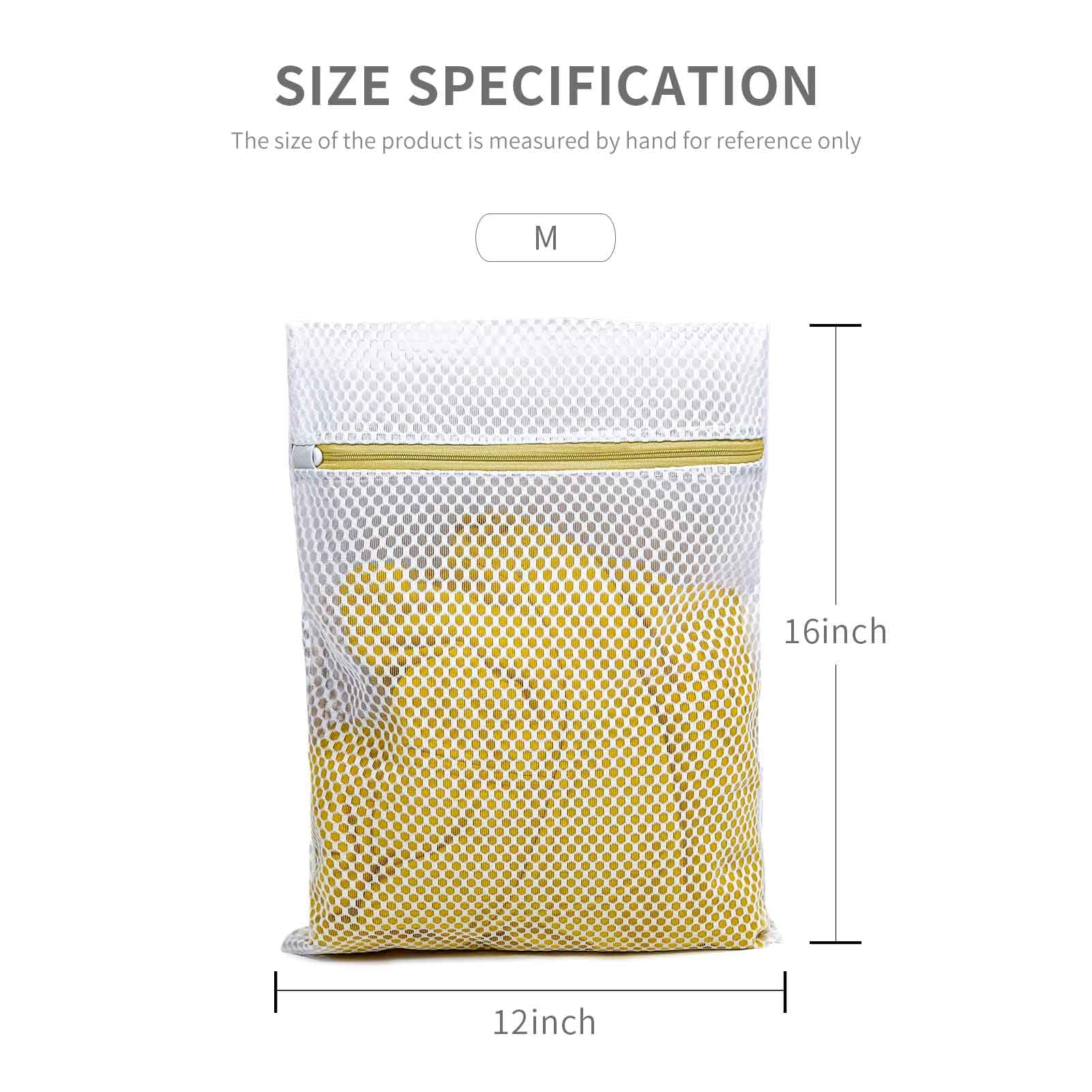 Mesh Laundry Bags for Delicates, Wash Bags for Lingerie 12X16 inch(3 Medium)