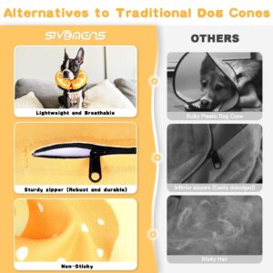 Sivomens Dog Cone, Protective Inflatable Dog Collar for XL Dogs, Comfortable Dog Recovery Cones After Surgery, Washable Dog Donut Collar Prevents Licking Wounds & No Blocking Vision, XL(18"-24")