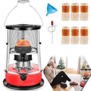 kerosene heater & stove, kerosene heater for indoor use, 9000 btu, outdoor camping portable kerosene heater camp tent heater for ice fishing, hunting, hiking, survival emergency & patio（4.6l）