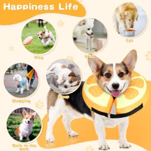 Sivomens Dog Cone, Protective Inflatable Dog Collar for XL Dogs, Comfortable Dog Recovery Cones After Surgery, Washable Dog Donut Collar Prevents Licking Wounds & No Blocking Vision, XL(18"-24")