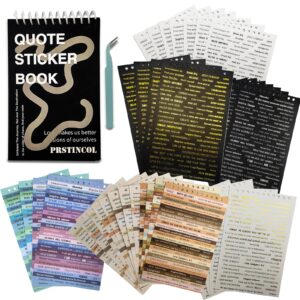 2370 pcs word stickers for journaling,40 sheets quote stickers gold foil small talk stickers for junk journal craft,scrapbooking supplies for bullet journal scrapbooking diy craft card making