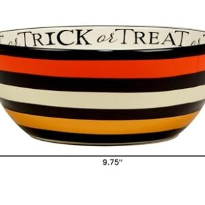 Certified International Spooky Halloween 110oz.Deep Bowl, Multicolor