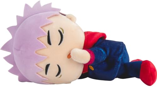 Club Mocchi Mocchi- Suya Suya Sleeping Friend Jujutsu Kaisen Plush - Yuji Itadori Figure Plush - Collectible JJK Figure - Squishy Anime Plushies and Kawaii Toys - 8 Inch