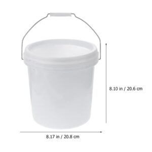 1.5 Gallon Plastic Bucket with Lid, Food Grade Bucket BPA- Durable Heavy Duty Pail Container Multipurpose for Kitchen Farm Industrial DIY Container Supply