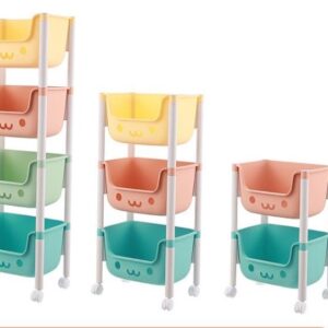 The Simple Co. Colorful Multi-Layer Cute Children's Storage Bin (Two Tier)