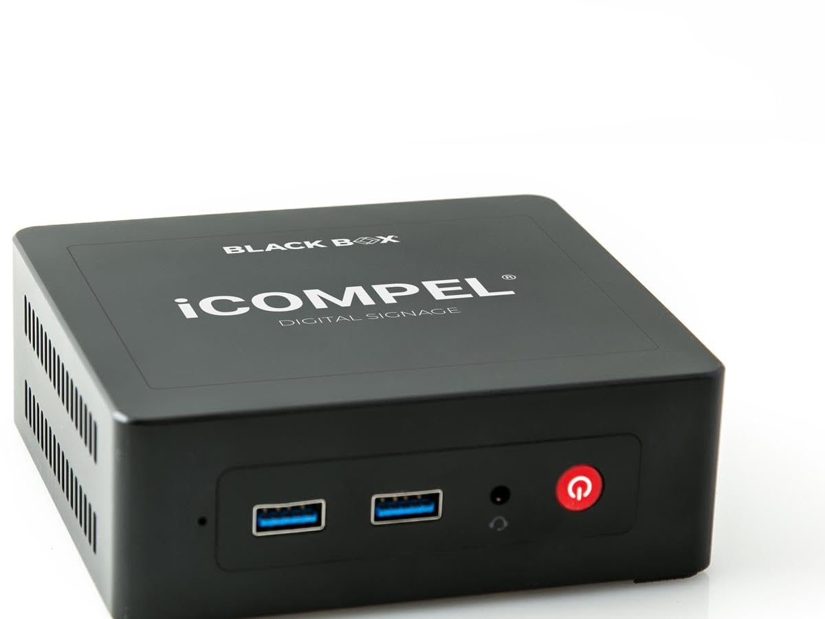 Black Box Network Services ICRP-HD-QR-N-R3 Icompel Digital Signage Full Hd Single-zone Media Player Wired And Wireless Con